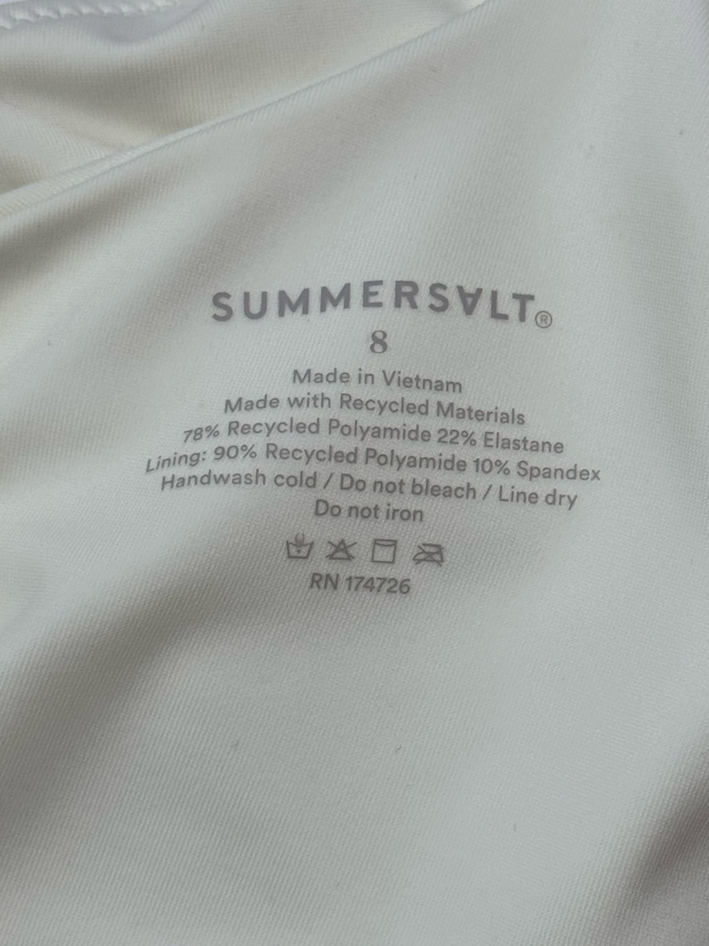 Summersalt The Sidestroke One Piece Swimsuit size 8 - Picture 7 of 10